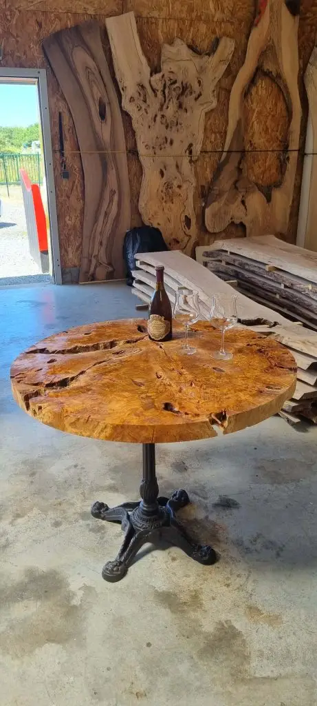 table olivier brute parisien huilé coté stanwood